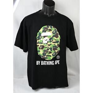 Bathing Ape Tee XL Bape City Camo Ape Head Black